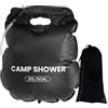 Generisch Borsa da doccia portatile, set da bagno da 20 l, con tubo, riscaldamento solare, per bagni all'aperto, viaggi, viaggi su strada, campeggio, sport, gite in camper, dormitorio