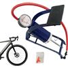 Generic Pompa ad aria verticale, pompa da pavimento per bicicletta, pompa per bicicletta con manometro, pompa ad aria portatile, pompa per auto, biciclette, moto, palle e altre barche gonfiabili