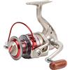 WIHFHGZ Mulinello da Pesca in Metallo, Spinning Wheel, Rapporto 5.5:1, Leggero e Robusto - CNC Rocker Arm, Impugnatura Ergonomica, Ideale per Pesca all'Aperto (DF6000)