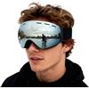 Générique Polarized Sci Goggles, Anti-Fog Snow Eyewear, 7,8 x 3,5 Inches Lens with Full UV Protection, Scratch-Resistant Policarbonato Goggles, Winter Sports Adjustable Strap, for Men Women Youth Outdoor