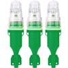 Odoukey Razzi per Barche da 3 Pezzi Razzi Impermeabili a LED per la: Kit di per Barche elettronici Automatici per reti da Pesca, Boe, Rosso