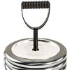 Generic Kettlebell - Impugnatura regolabile per manubri, convertitore per dischi da 20 cm con blocco sicuro, manico fitness in acciaio con capacità di carico pesante, per allenamento della per
