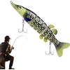 Generisch Esca artificiale da pesca segmentata a lento affondamento con amo per la pesca del pesce persico, per rive, stagni, rive, fiumi, , surf, laghi e attività all'aperto