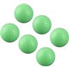 BTOSEP Set di 6 palline da golf fluorescenti a doppio strato, per allenamento notturno, realizzate in gomma resistente e resina