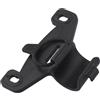 HEBEOT Supporto per pompa da bicicletta per mini pompa da bicicletta, diametro 20 mm, staffa di montaggio in nylon, fissaggio a clip, installazione sicura del telaio nero