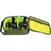 Générique Borsa da pesca impermeabile, borsa per mulinello portatile, 8,98 x 6,1 x 4,06 pollici, organizer hardware con cerniera, per trasporto in tessuto Oxford, borsa pescatore dal design spazioso