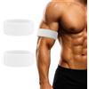 TOPTIE 2 pezzi Fasce per bicipiti per calcio, Fasce per il sudore in spugna per braccia e gambe per lo sport (un paio)