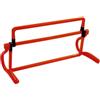 GRIRIW Attrezzatura Calcio per Allenamento Ostacoli Regolabili in Pp Rosso, Crossbar per Festa Calcio Decor per Migliorare Agilità e velocità