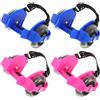 Artibetter Scarpe Roller Skate da Allenamento per Ruote Luminose in Pvc, 2 Paia per Back To School Party, Resistenti e Protettive per Attività All'aperto
