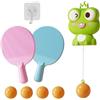 Generico Allenatore Di Pong - Gioco Da Pong Da Porta Appeso E Giocattolo Da Allenamento Solitario In, Riflettore Per Esercizi Indoor Regolabile In Altezza, Racchette Da 2 Pezzi + Set Di 5 Pall