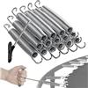UVCMDUI Molla Elastica per Trampolino 88mm 100mm 116mm 130mm 140mm 165mm 178mm 210mm Ricambi per Trampolino Tappeto Elastico Molle Acciaio con Gancio a T Molla Sostitutiva,15 Pack,130mm/5.1in