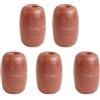ZiStarlilife 5pcs Arancione Perforato Galleggiante Palla Per Reti Da Pesca E Gabbie Pesce Acqua Profonda Posizionamento Boa Con Design Modulare Forma Circolare Stabile Materiale Schiuma Pvc Lunga Durata Durata