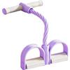 Generic Fascia di resistenza del pedale con manico 4/6 tubi pedale estrattore caviglia elastico sit-up pull corda uomo donna yoga pedale allenamento fascia esercizio