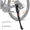 Fizleca Cavalletto Bici Regolabile in Alluminio Lega, Cavalletto per Bicicletta 24-28 con Base Antiscivolo, Cavalletto MTB Universale per Mountain Bike, BMX, E-Bike e Bici da Corsa