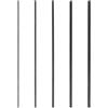 PAMINGONO Ricambi per Canne da Fibra di Carbonio, 5, per Riparazione Sezioni Rotte, Adatti per Canne da Spinning e Carpfishing, Accessori per Pesca Uomo, Colore Nero