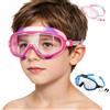 Generisch Occhialini da nuoto per bambini, anti-appannamento e grandangolari UV, con clip per naso e tappi per le orecchie, fascia regolabile, per 3-14 anni, piscina, attività all'aperto