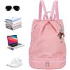 Generisch Borsa da nuoto bagnata e asciutta, zaino da palestra, zaino sportivo da viaggio, borsa per il libero, multifunzione, impermeabile, portatile, per palestra, C, Blu, S, descrizione
