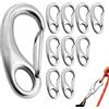 Generic Set di ganci a molla, chiusura a forma di uovo, connettore a sgancio rapido in acciaio inossidabile, dispositivo di fissaggio multifunzione, kit di attrezzi per barca, escursionismo, campeggio, camper
