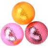 BTOSEP Set di 3 palline placcate ad alta elasticità, 4,3 cm, in metallo, per esercitazioni, per interni ed esterni, idea regalo