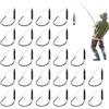 Générique Ami Wacky Worm | Ami da Pesca Anti-Erbe - 25 Pezzi in Acciaio al Carbonio per Pesca in Stagno Lago Fiume Acqua e Salata