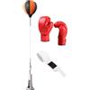 Générique Borsa da battito a velocità regolabile | Allenatore di reazione e altezza con base a molla | Attrezzatura da allenamento per boxe stabile e regolabile per l'allenamento di marziali