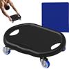 Générique AB Roller Wheller Board - Trainer di base silenzioso con tappetino antiscivolo per resistenza addominale, tonificazione e equilibrio regolari, attrezzature per il fitness per palestra a d