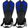 yiMANtrading Pinne da nuoto, pinne con tacco aperto, materiale TPR per snorkeling, pattino convesso, doppio canale di drenaggio (MD)