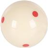 Générique Cue Ball, Standard Billiard Pool Ball, Durevole Resin Construction with 6 Red Dot Markers, Precision Training Accessory for Players Beginners Enthusiasts Practice Family Table Tournament