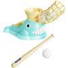 RNXRZANK Macchina Lancia-Palle per Bambini, Set da Baseball, Macchina per Battere, Set da Baseball Semiautomatico, per Esterni, Ragazzi, Ragazze, Bambini, Blu, 3 Palle da Baseball