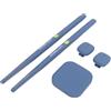 Bonbela Kit di Batteria VR Virtual Drum Set Air Drum con Tecnologia di Rilevamento del Movimento 3D Drum Elettronico Portatile per Adulti per Principianti (Blu)