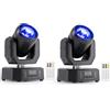 Osusuent 2 pezzi Mini Teste Mobili LED 30W Beam uce da Palcoscenico con Telecomando 5 modalità controllo Stroboscopico DMX512 Luci Palcoscenico per Natale Club DJ Discoteca Festa