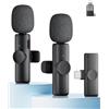 CZOCPOS Microfono cravatta senza fili compatibile con iPhone/iPad/Android
