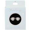 Depesche 13914.014 - Orecchini a perno in argento, con motivo di cani e pietre glitterate, piccolo regalo