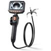 VEVOR Telecamera Endoscopica Articolata con Luce, Endoscopio Bidirezionale, Lente da 6,2 mm, Schermo IPS da 4,3'', Zoom 8x, Cavo Flessibile Impermeabile IP67, per Ispezione Automobilistica e Idraulica