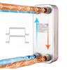 VEVOR Scambiatore di Calore a Piastre Brasate 126 x 301 mm, Scambiatore Acqua-Acqua con 20 Piastre, Acciaio Inox Resistente, Staffa di Montaggio, Fino a 330K BTU, per Caldaie e Riscaldamento Radiante