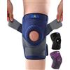 ABYON Ginocchiera Ortopedica, Regolabile Tutore Ginocchio con Stabilizzatori Laterali Rotulea Supporto Sportiva per Uomo e Donne Legamenti Rotula Menisco Artrite (4XL/5XL)