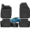 W-Parts 4 TAPPETI - TAPPETINI IN GOMMA A VASCA 3D TPE PER FORD FIESTA VI dal 2008 al 2019