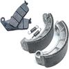 Generico Per Honda Shadow 600 Vt600 Pc16 Pc21 1993-2001 Nv600c Steed 1993-1996 Pastiglie freno anteriori e posteriori per moto con molle Set ganasce freno Semi-metalliche a basso rumore