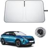 BIBIBO Compatibile con Peugeot 3008 2016-2023 2024 protezione solare, protezione UV parabrezza anteriore, parasole auto, tessuto antipiega, interno parasole, parabrezza, accessori Peugeot 3008