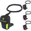 Generico Borsello da Gamba Moto STORM - Marsupio Coscia Impermeabile Espandibile 600D Poliestere PVC | Inserti Riflettenti | Capacità 2L-4L | Borsa da Moto per Viaggi e Spostamenti (Nero Giallo)