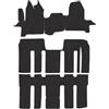 Union Textile UNION Tappetini su misura realizzati per FIAT SCUDO 9 POSTI PASSO LUNGO dal 2007 al 2015 in moquette di qualita Grigio con bordo in tinta
