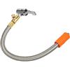 QUARKZMAN 11.8 Tubo Gonfiatore Pneumatico con Valvola Rilascio Aria 1 Pz | Acciaio Inossidabile. Argento. 30 Cm (11.8). Filettatura M6x1. Doppio Mandrino. Uso: Auto Moto Bici. Max 300 Psi.