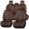 Cayyus Coprisedili per auto, universali, per LR Rover Range Evoque Sport Freelander Discovery 3 4 5, set di protezione in pelle di lusso