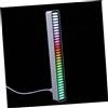 SHINEOFI Lampada Atmosfera a Controllo Vocale Rgb Ricarica USB in Abs per Interni Auto Bianco Luce Ritmica Creativa per Ragazzo Ragazza