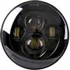 Generico Faretti Moto Led Faro Anteriore A LED 7 Pollici Moto Per Kawasaki Per Vulcan VN 500 750 800 900 1600 1700 1500 Dal 1993-2008 Per Ducati Per Monster 1000 600 Faro LED rotondo(40W Headlight Black)
