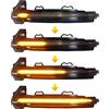 Car Passion Indicatore di direzione Freccia Specchietto laterale LED Compatibile con Audi A4 B9 2016-2019 A5 2017-2019 Luce Dinamico Progressivo Fumè Nero Side Marker Dynamic (A4 - A5)