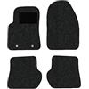 Alpha-Tex Produktions- und Handels GmbH Tappetini adatti per Ford Fusion Tipo JU (Costruzione 2004 - attuale), Robust antracite | 4 pz. | Bordo nero | 2x serratura a torsione
