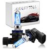 Asasytal Lampadine Alogene HB4 9006 12V 55W, Fendinebbia e Fari Auto, Illuminazione Bianca Luminosa 5000K, 2 Pezzi