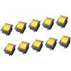 predolo 10x barche interruttore a bilanciere Accensione di accensione/spegnimento Equipaggiamento elettrico per elettrodomestici, Giallo