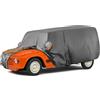 ZWPARTS Copriauto Adatto per Trabant/Trabi 601/600/P601 1964-1990, Argento Garage | Impermeabile Completa Copertura con Porta con Cerniera per Protezione da Neve, Pioggia e Tutte Condizioni Atmosferiche